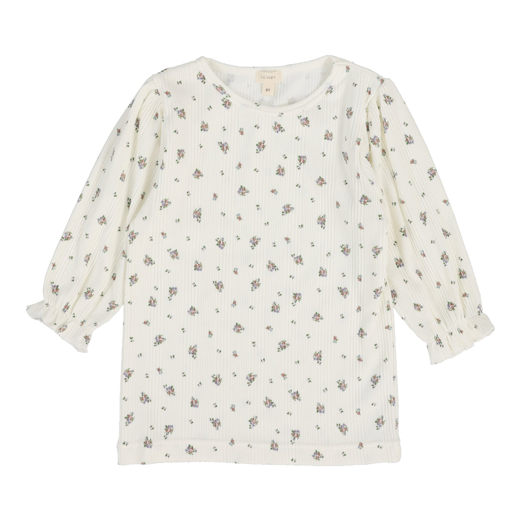 Lil Legs Vintage Floral Long Sleeve T-shirt-Light