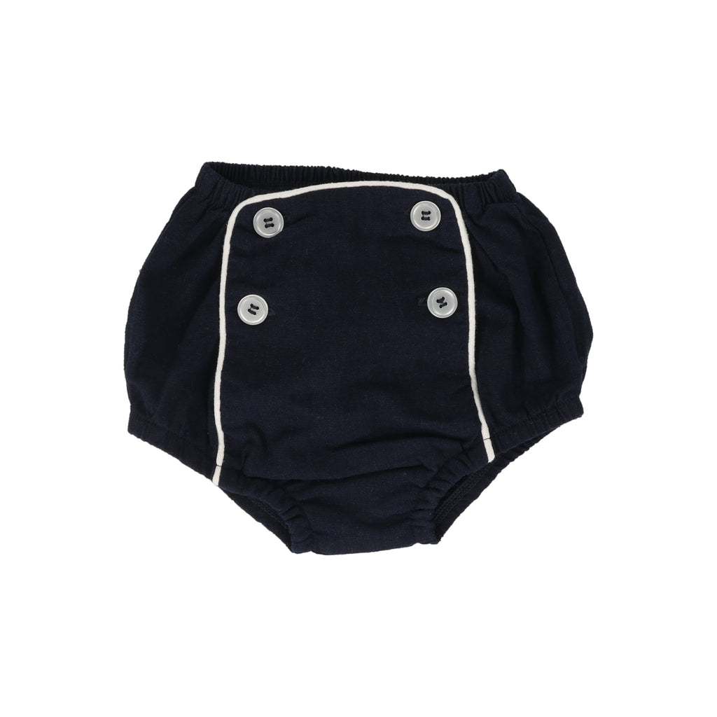 Lil Legs Button Bloomer - Navy