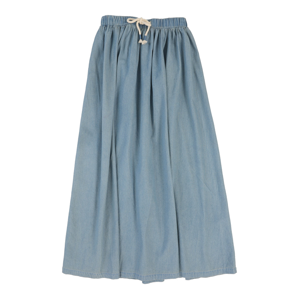 Lil Legs Circle Maxi Skirt-Denim Tencil