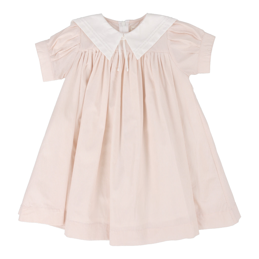 Lil Legs Sailor Short Sleeve Dress-Pink