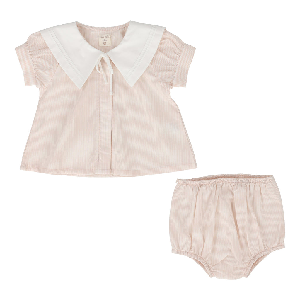 Lil Legs Sailor Girls Set-Pink