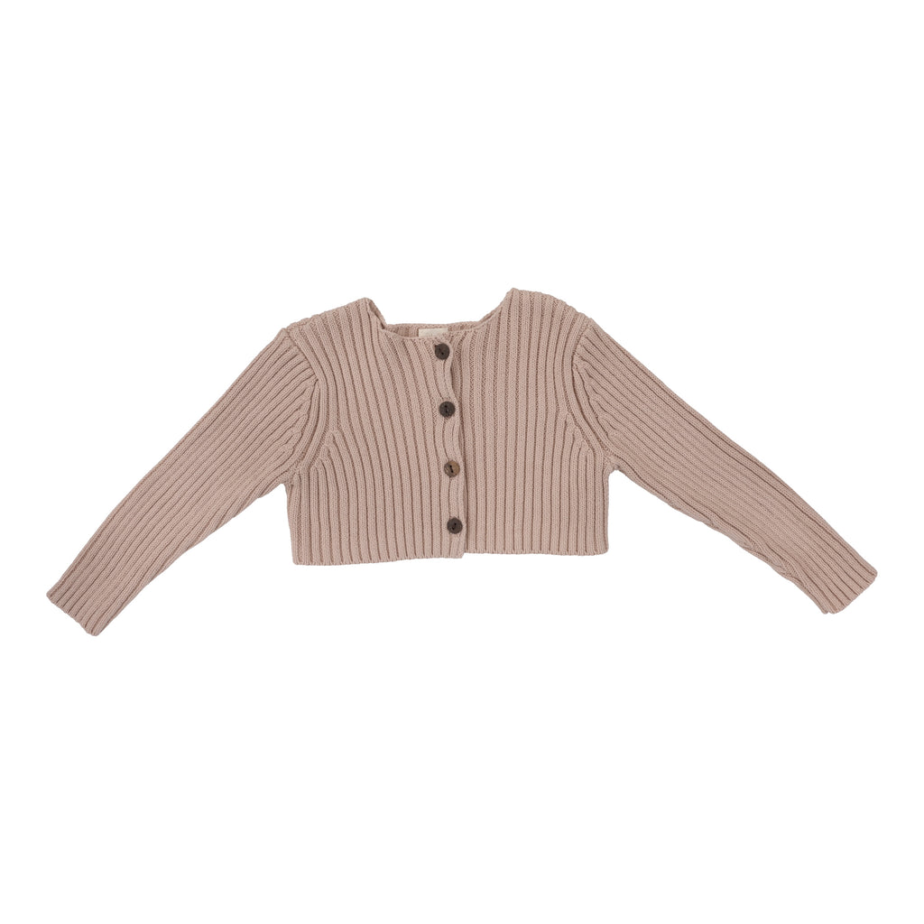 Lil Legs Rib Knit Shrug- Pink