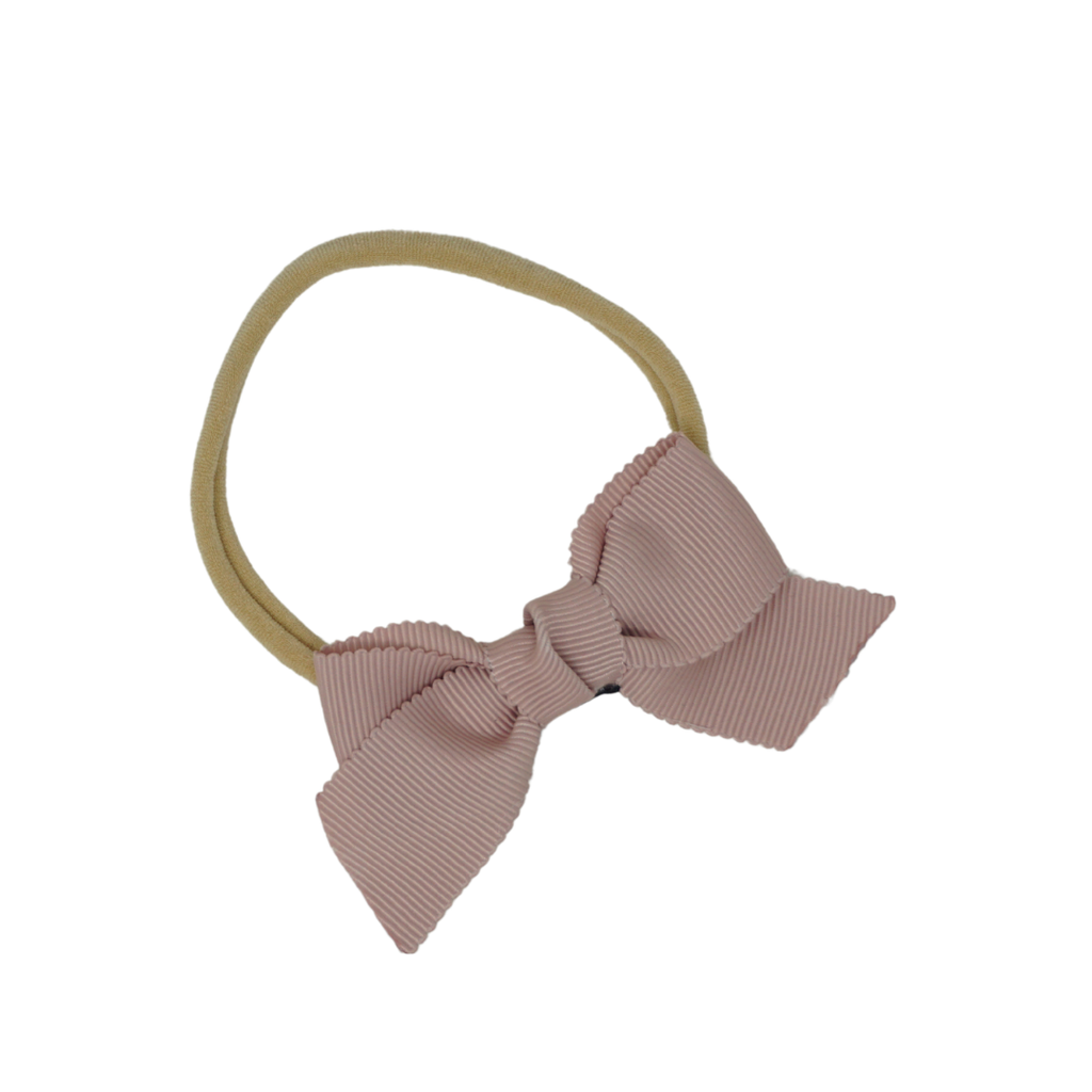 Bandeau Luxe Grosgrain Baby Nylon band- Mauve