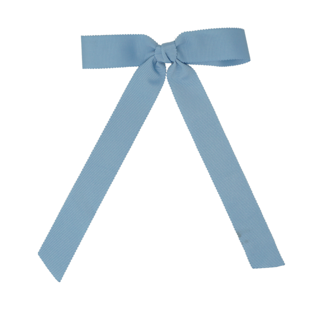 Bandeau Luxe Grosgrain Large Bow Clip-Light Blue