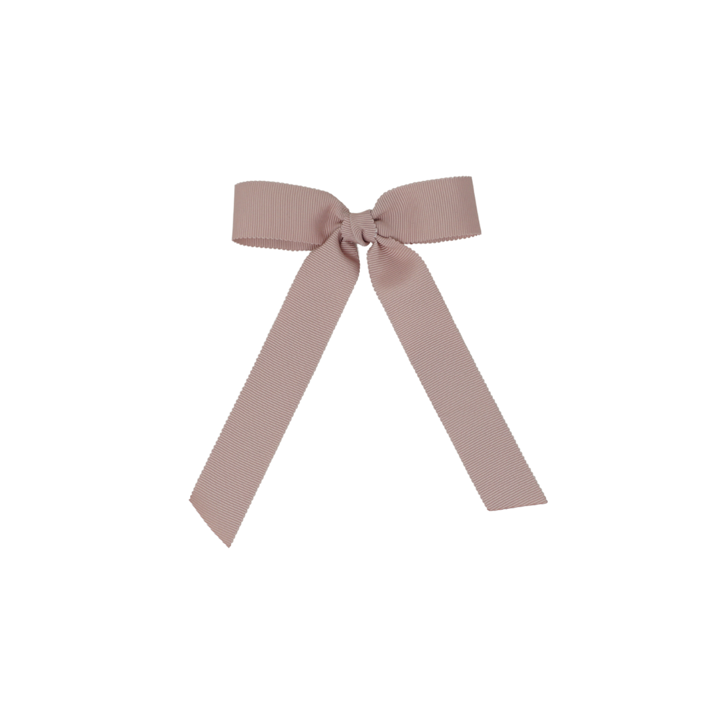 Bandeau Luxe Grosgrain Medium Bow Clip-Mauve