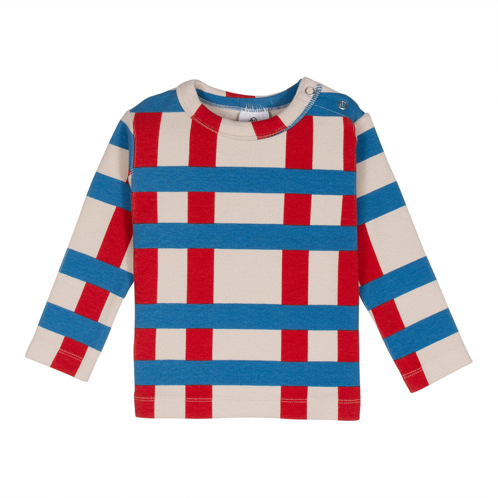 Wynken Mini Big Check Fitted Tee