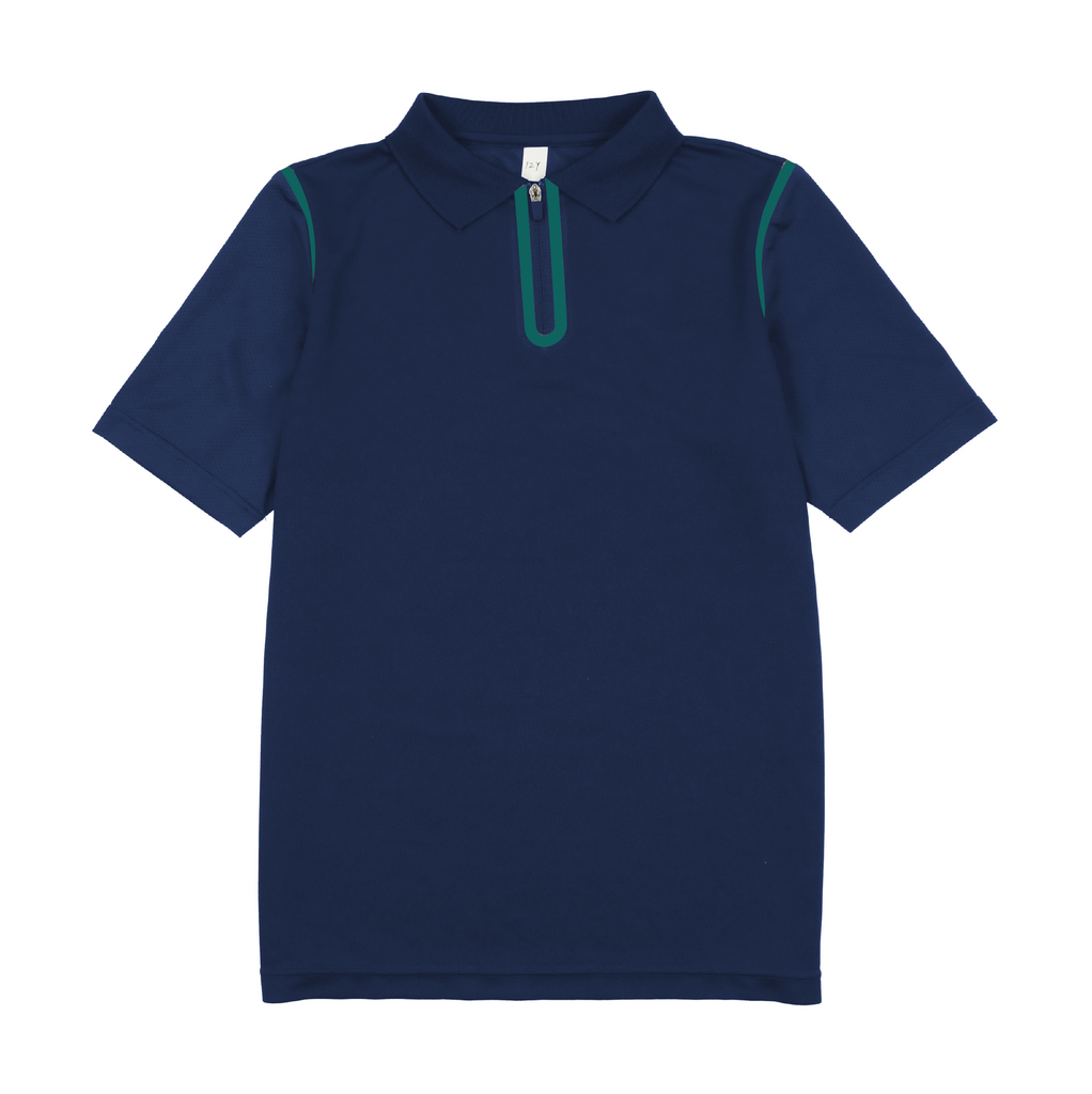 Bopop Navy Sports Short Sleeve Tee