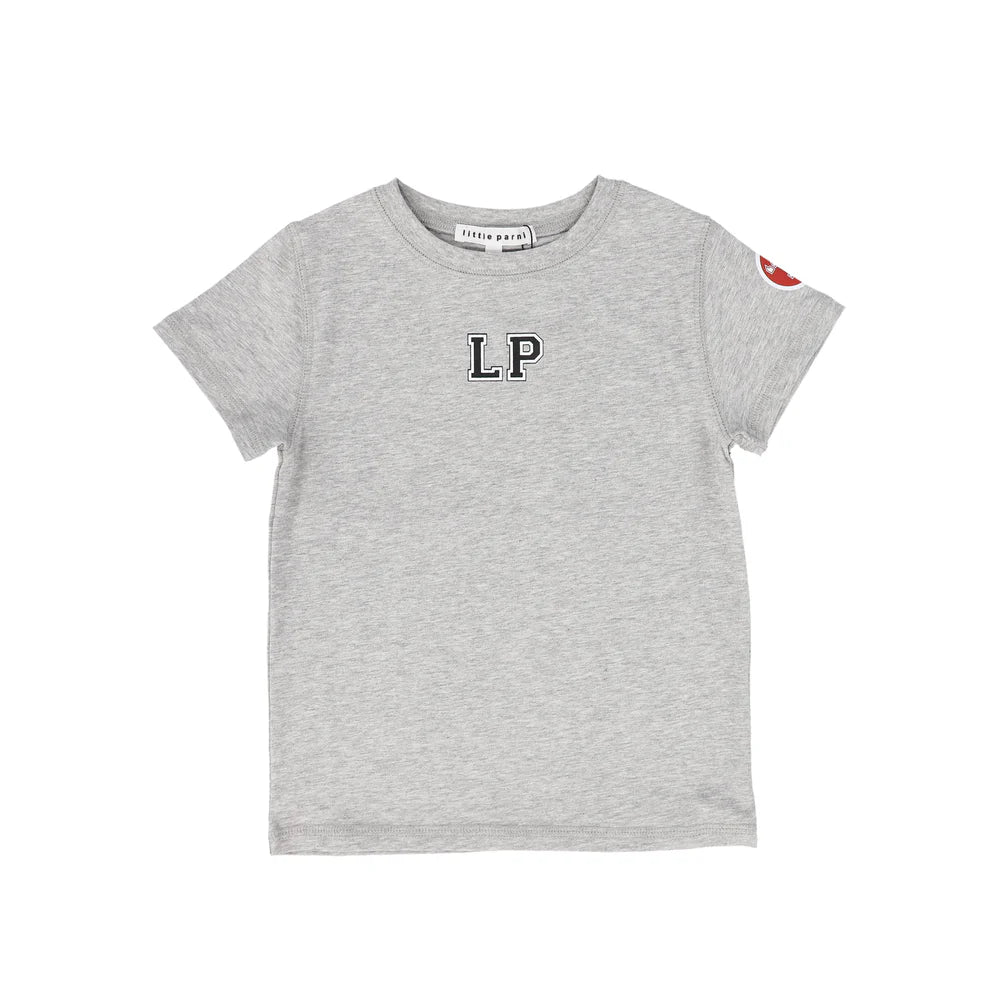 Little Parni Girls Est Short Sleeve Tshirt- Grey