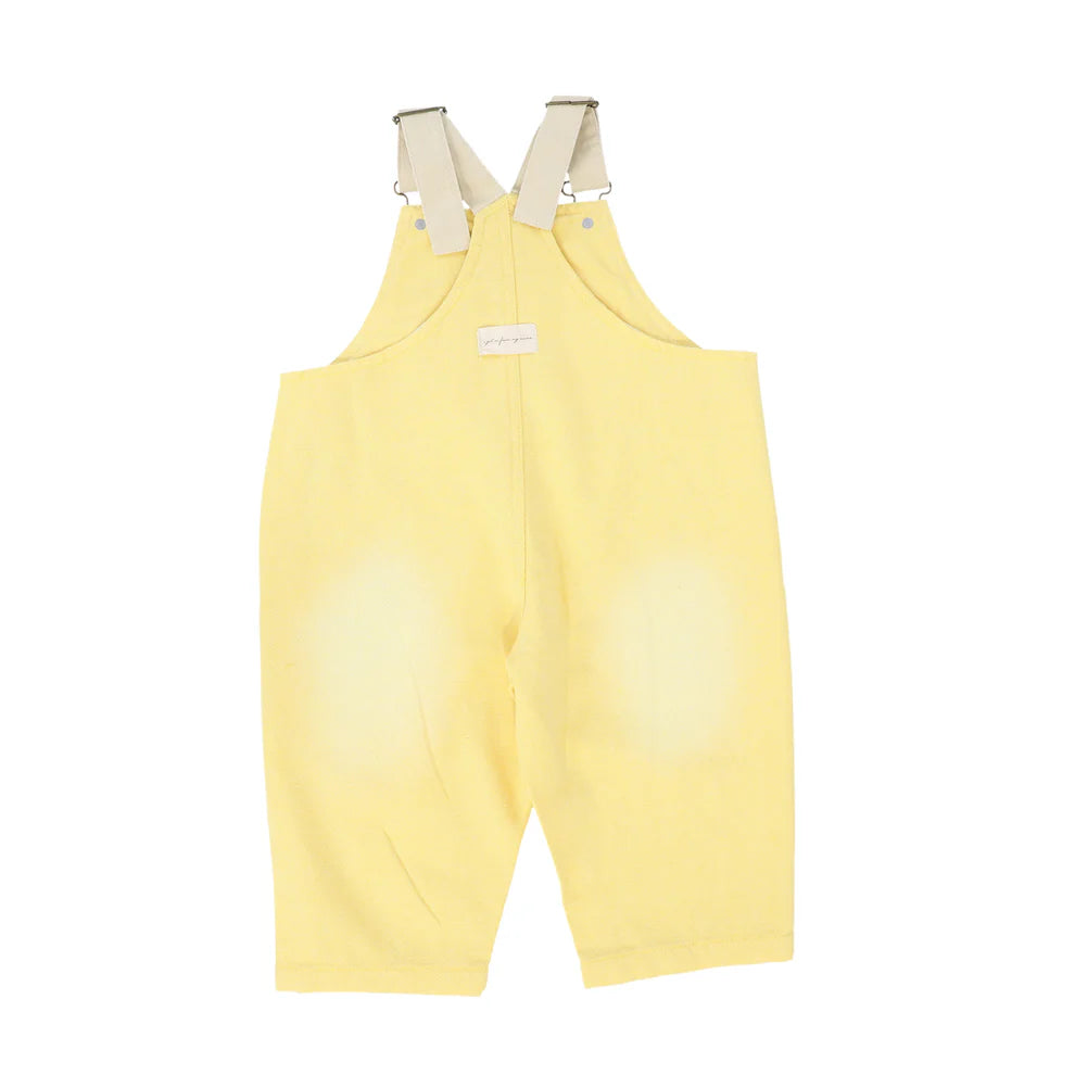 Please Mom Yellow Denim Barrel Overalls