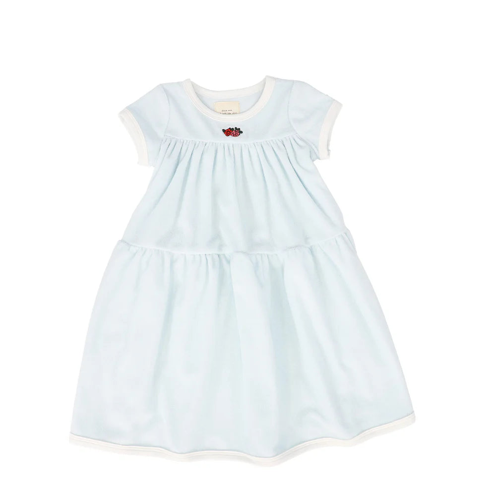 Please Mom Blue Terry Short Sleeve Dress