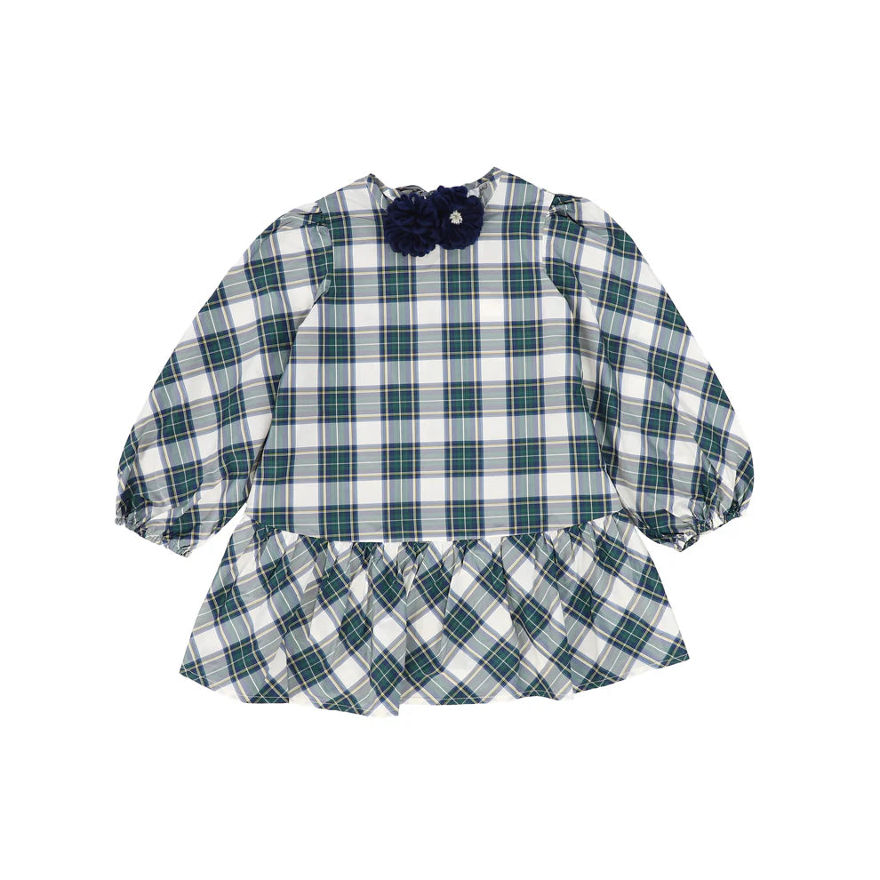 Piccola Ludo Giorgina Plaid Dress