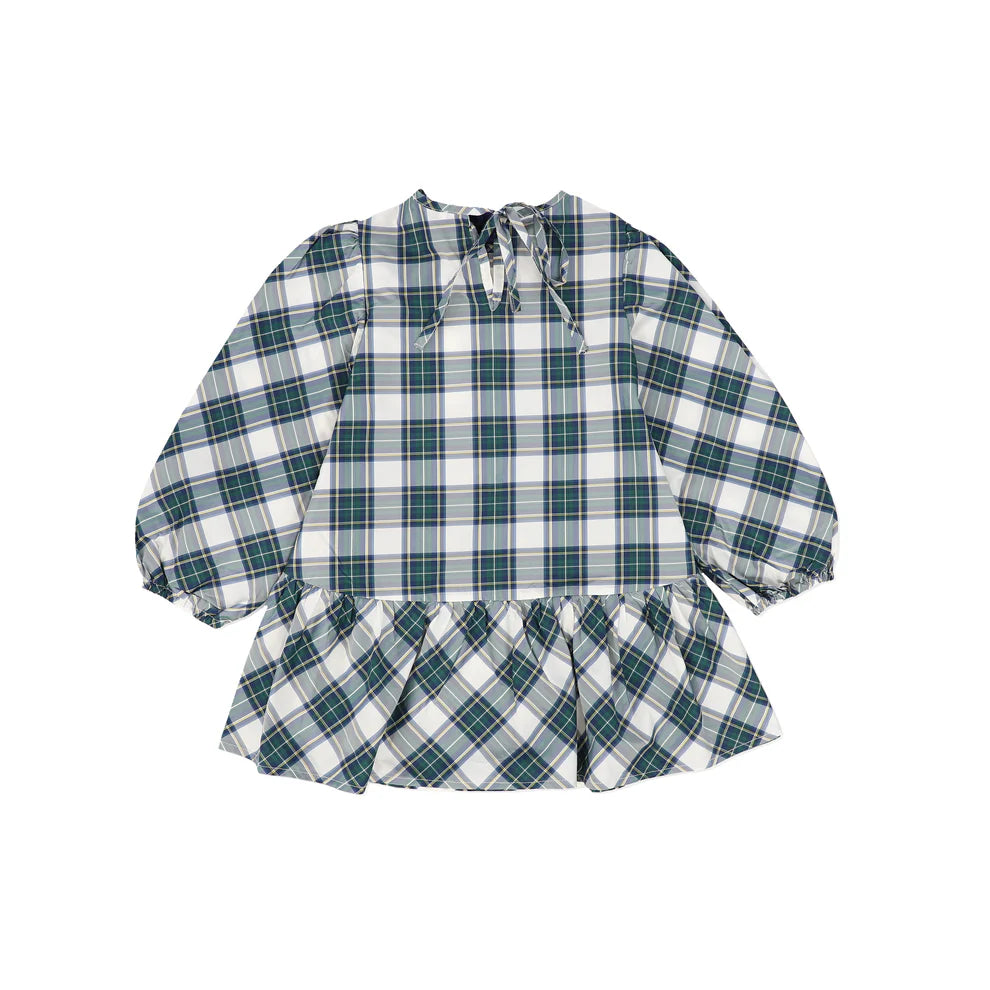 Piccola Ludo Giorgina Plaid Dress