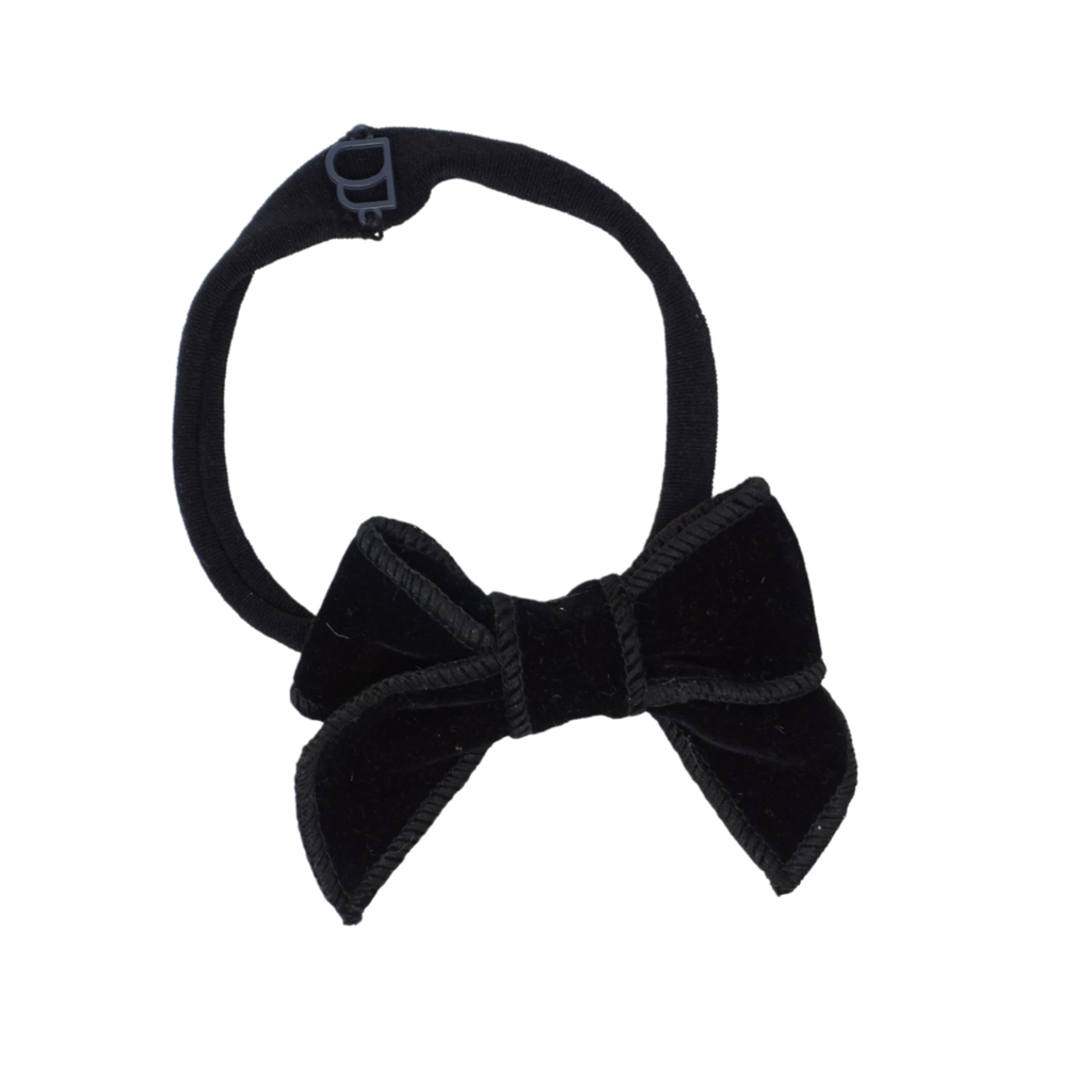 Bandeau Rich Velvet Baby Nylon Band- Black