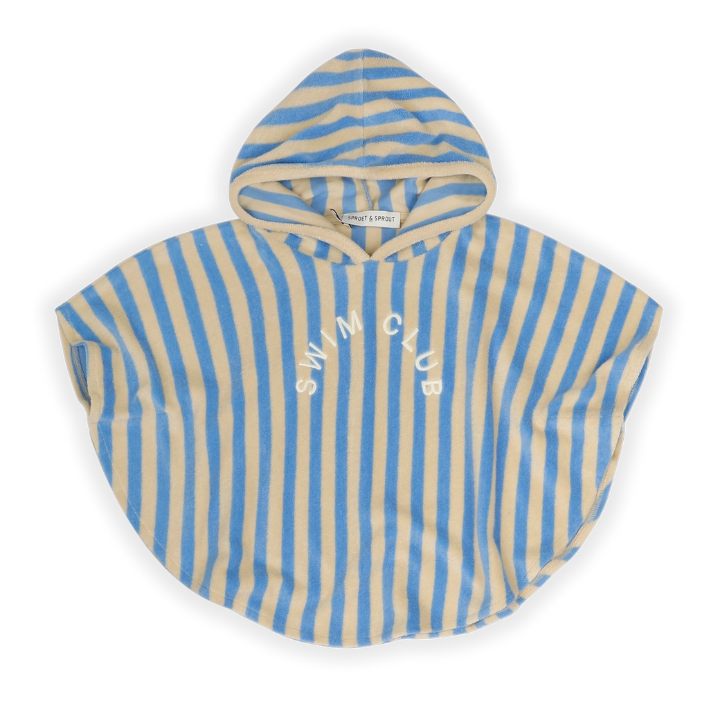 Sproet Striped Terry Poncho