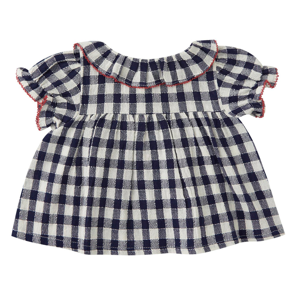 Tocoto Vichy Check Baby Set- Navy