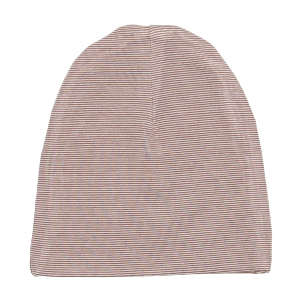 Lil Legs Striped Lounge Footie with Beanie- Rosewood