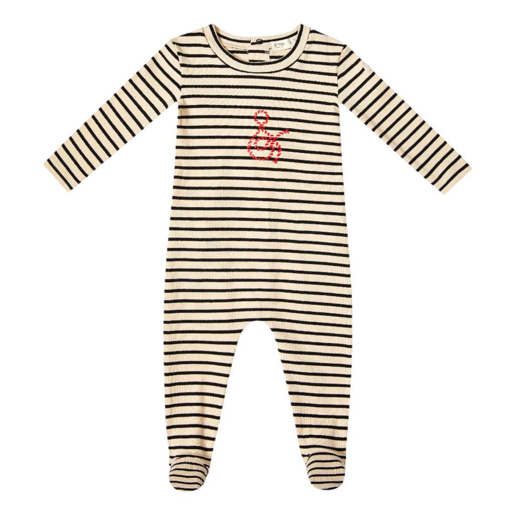 Crew Stripe Footie