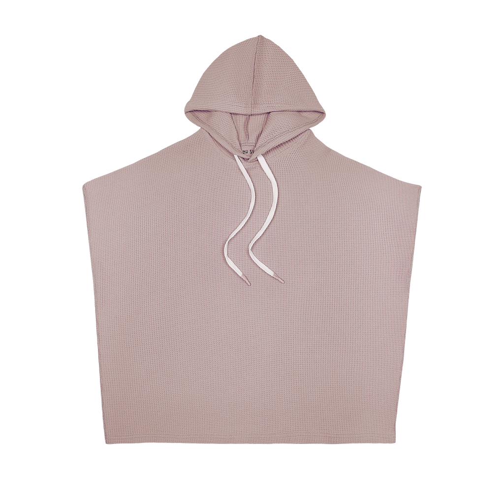 Crew Waffle Poncho- Pink