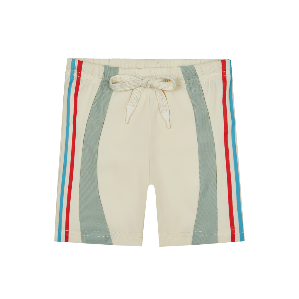 Crew Rib Detail Swim Trunk Set