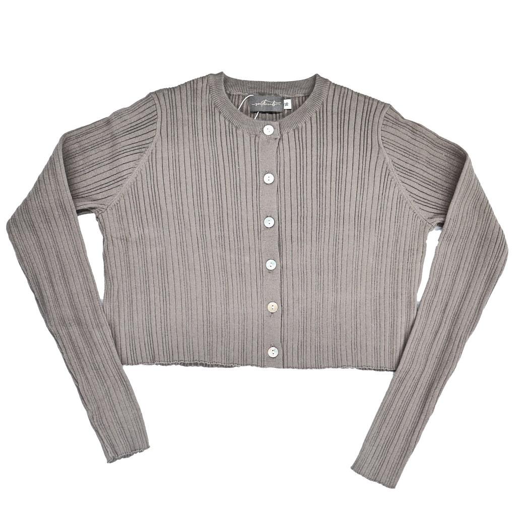 Sweet Threads Della Cardigan-Grey