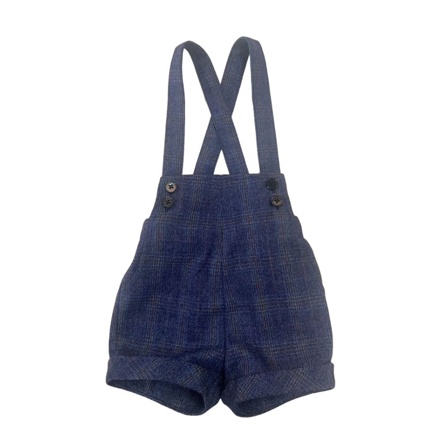 Sweet Threads Luke Romper- Blue