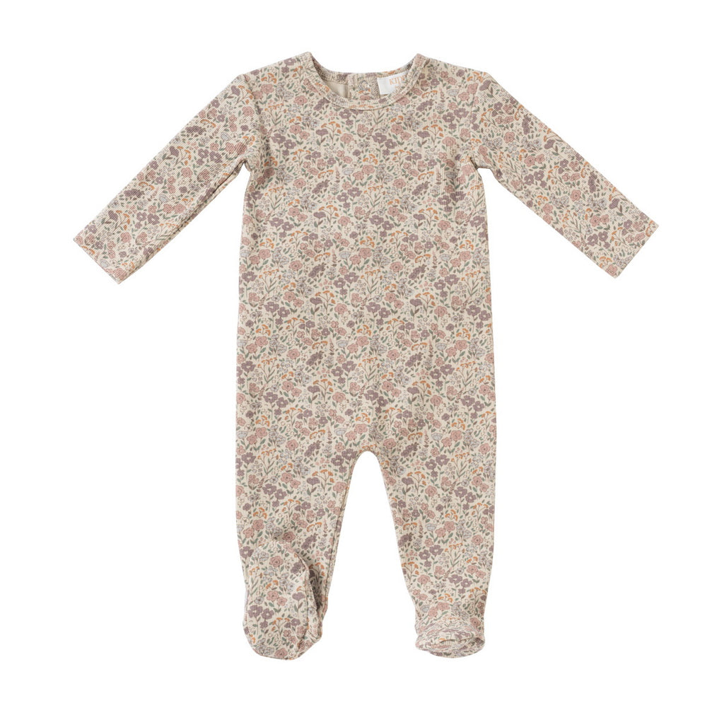 Kipp Floral Footie -Pink