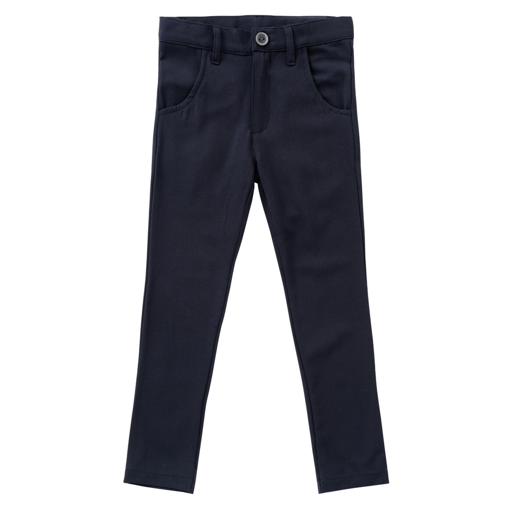 Kipp Slim Dress Pants-Navy