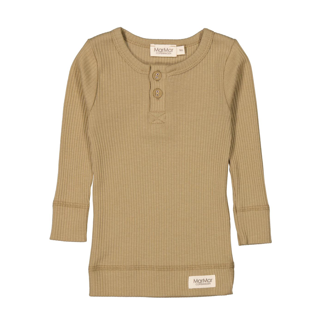 Marmar Ribbed Henley- Sea Forest