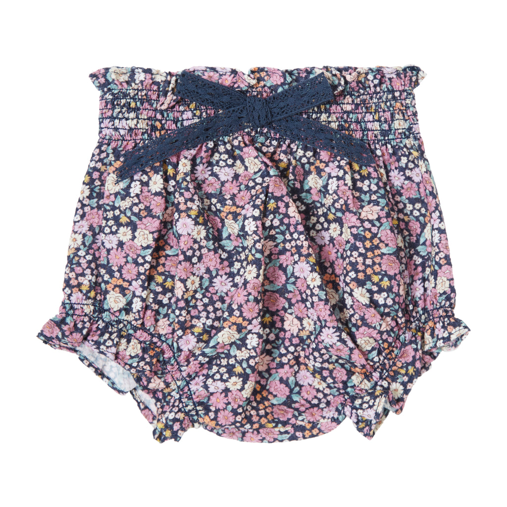 Tocoto Floral Set- Navy Flowers