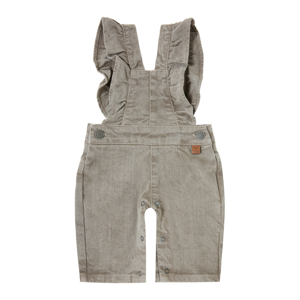 Tocoto Vintage Color Denim Overall-Brown