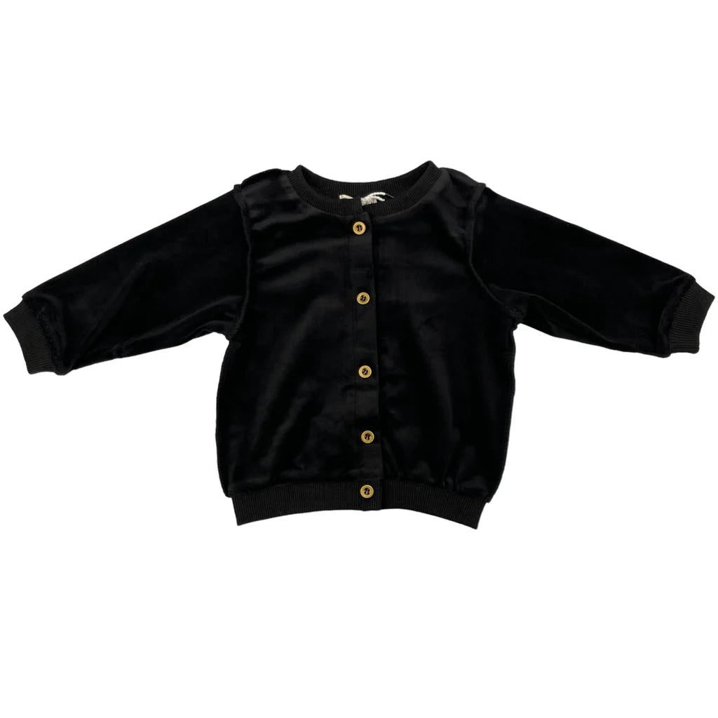 Crew Velour Baby Cardigan