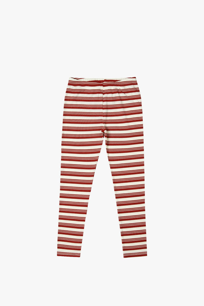 Crew Rib Stripe Pajama -Red