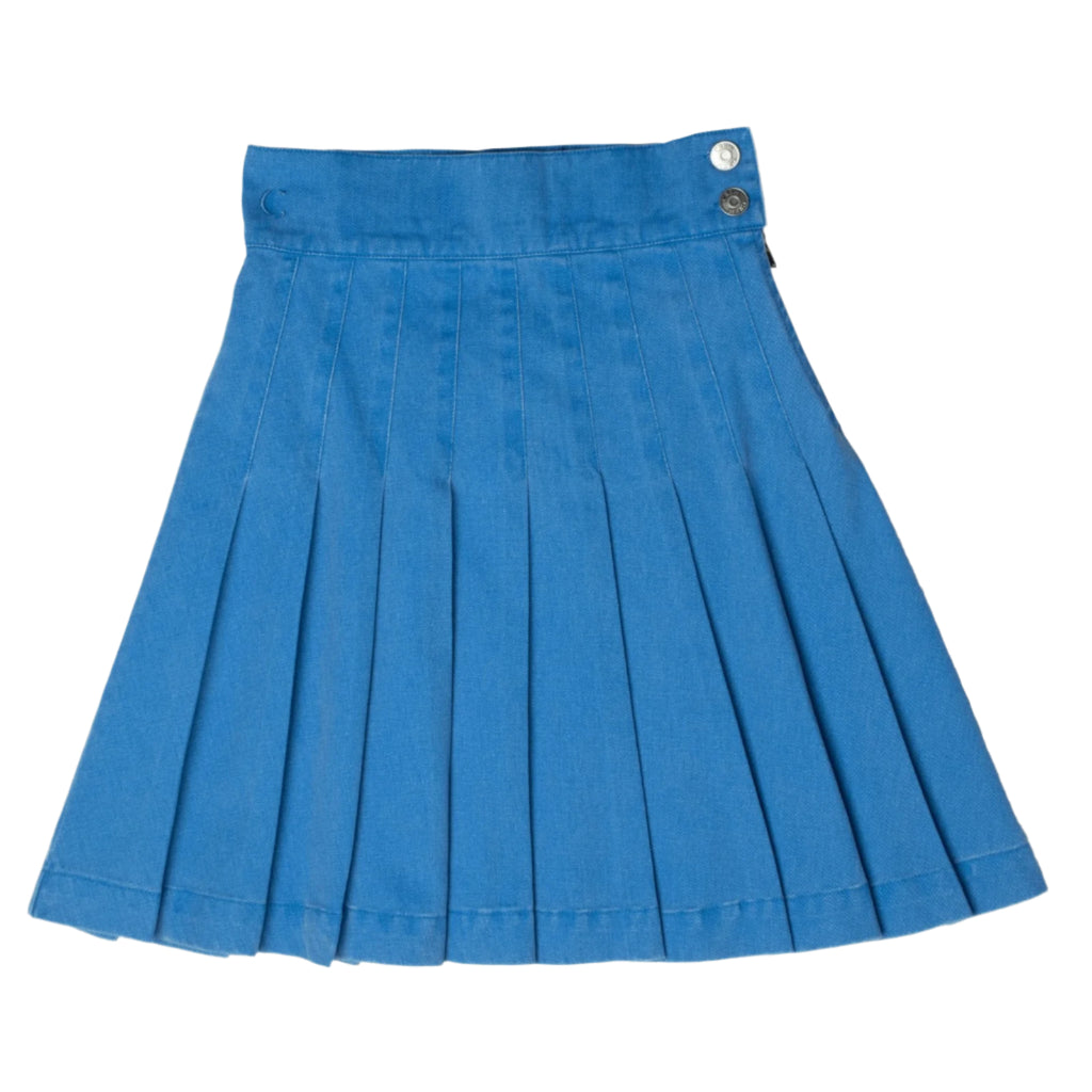 Crew Wasted Pleated Skirt- Blue