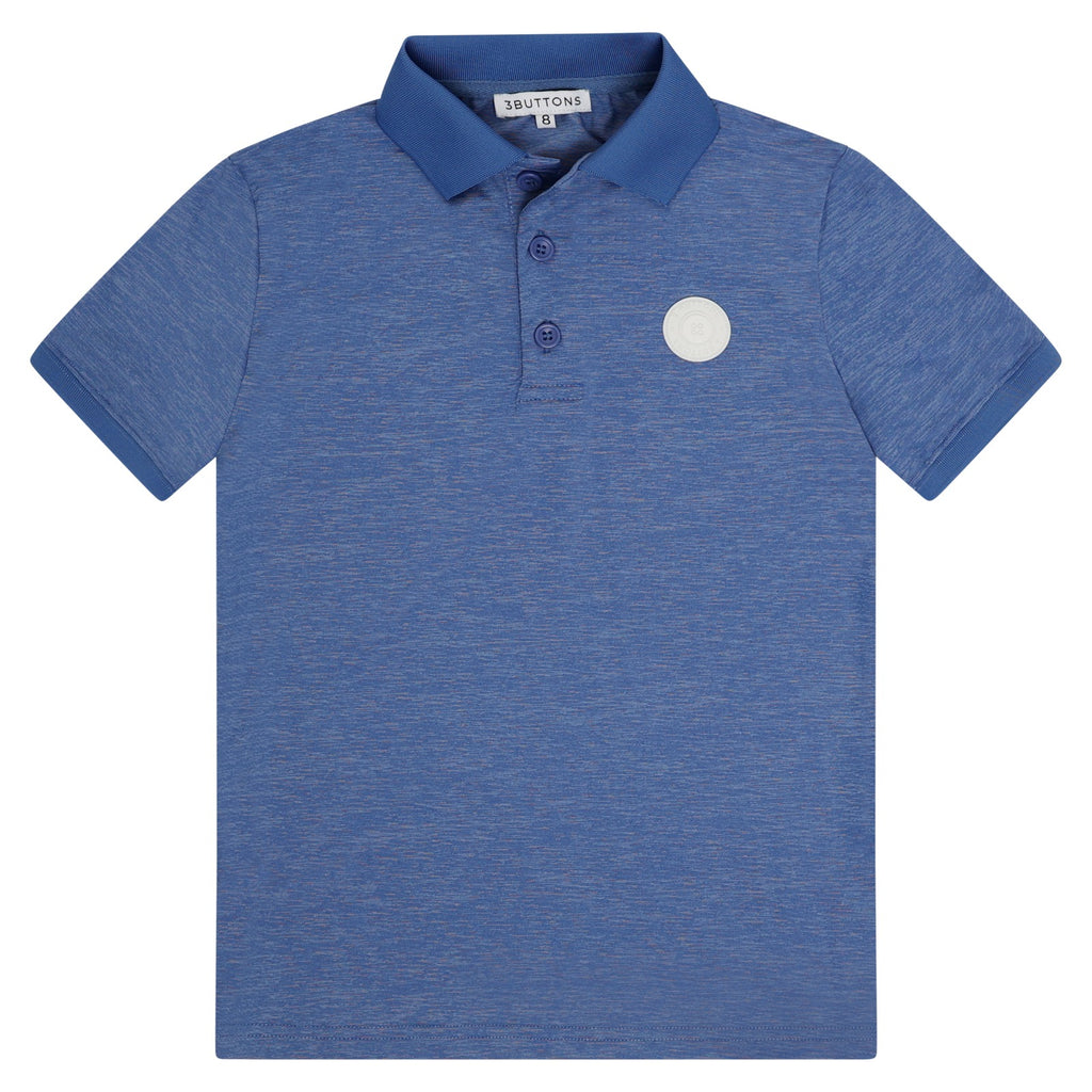 3 Buttons Classic Sport Polo - Cobalt Blue