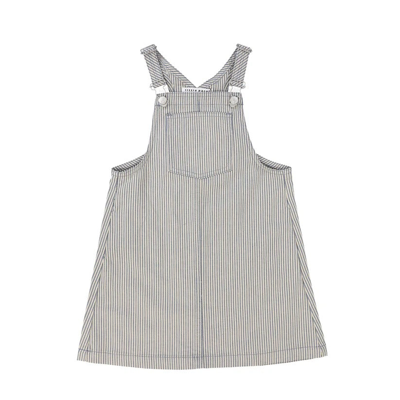 Little Parni Denim Jumper- Blue Striped Denim