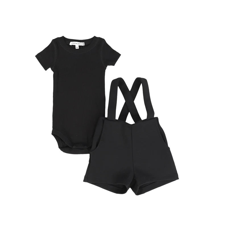 Little Parni Milano Overall Set- Black