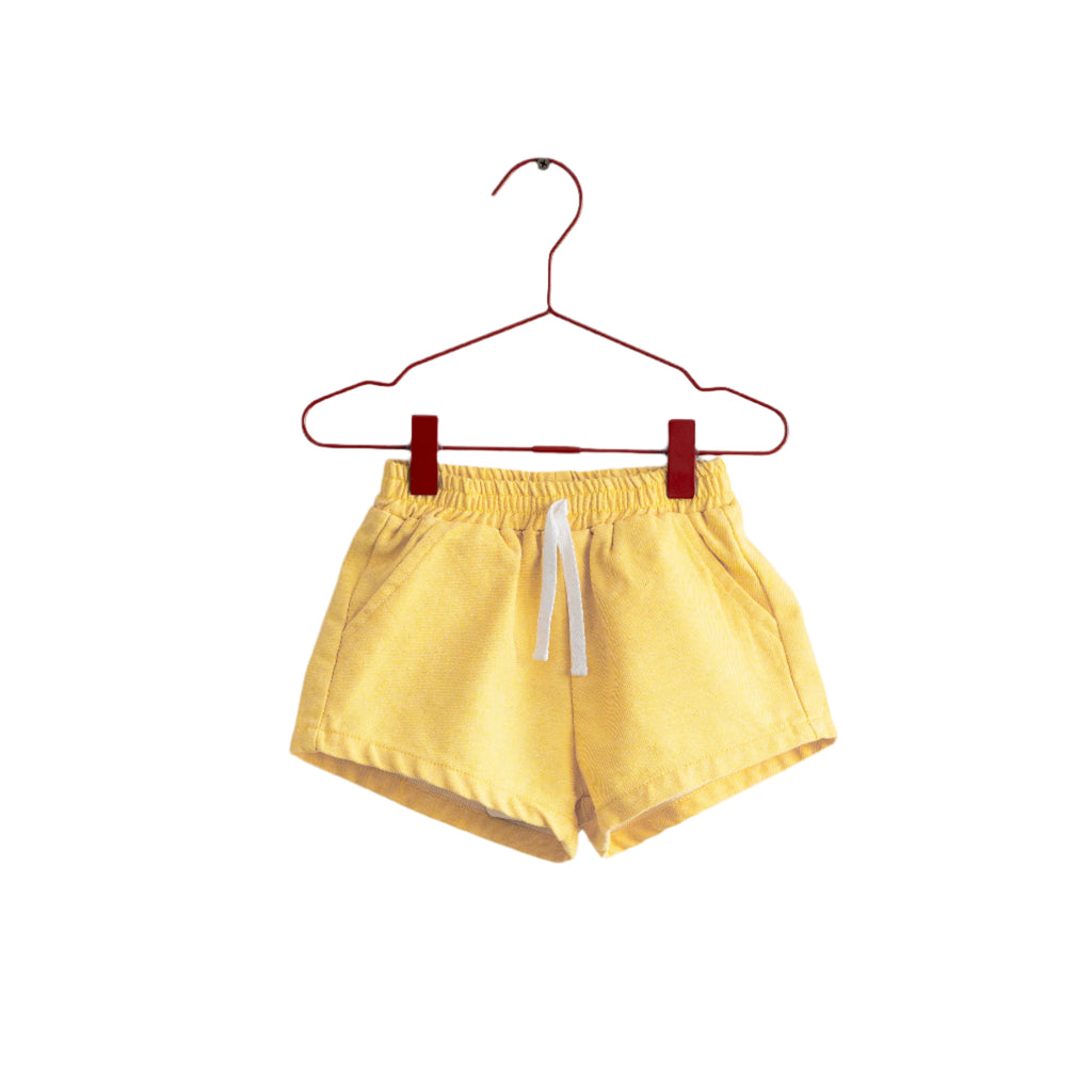 Please Mom Yellow Denim Shorts