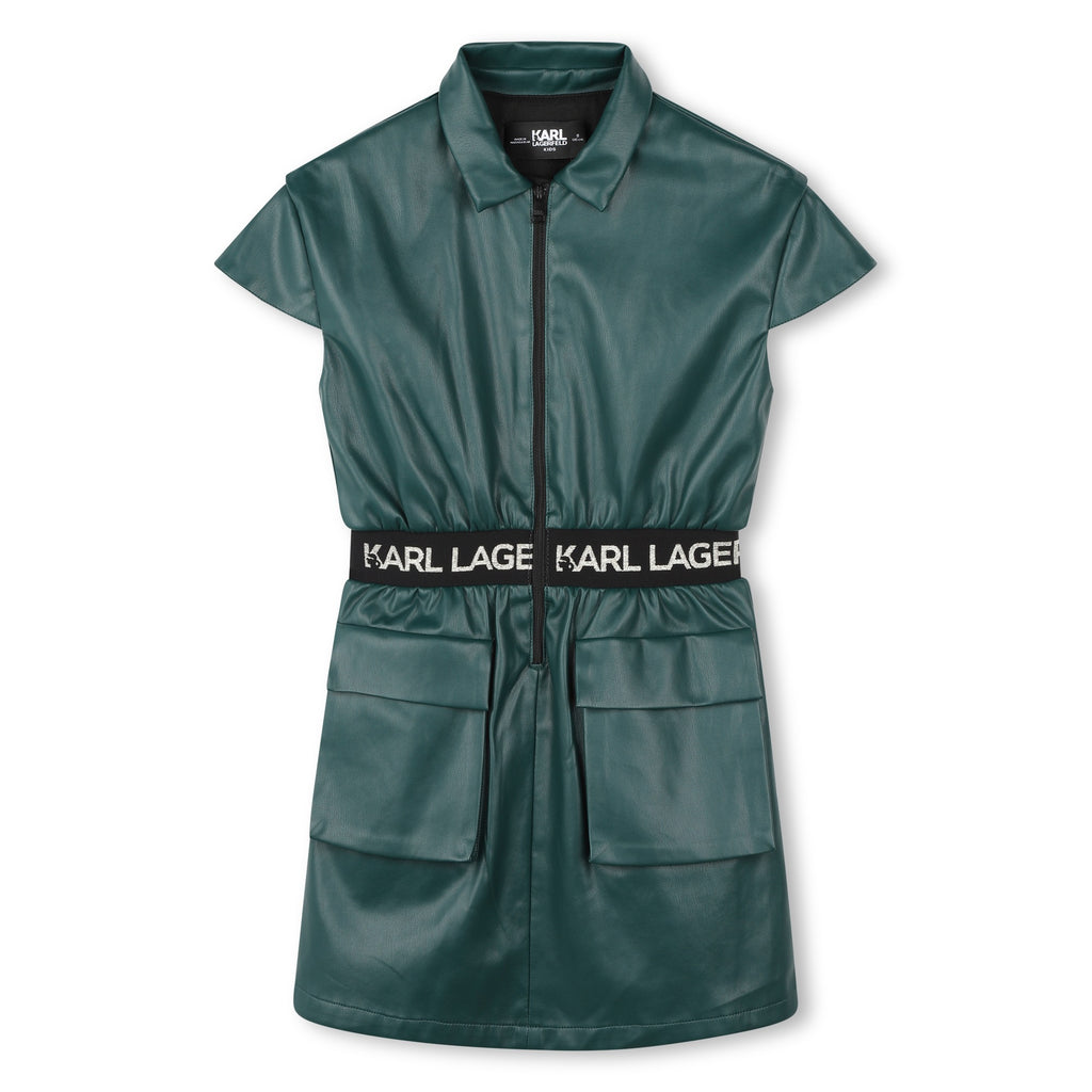 Karl Lagerfeld Faux Leather Dress