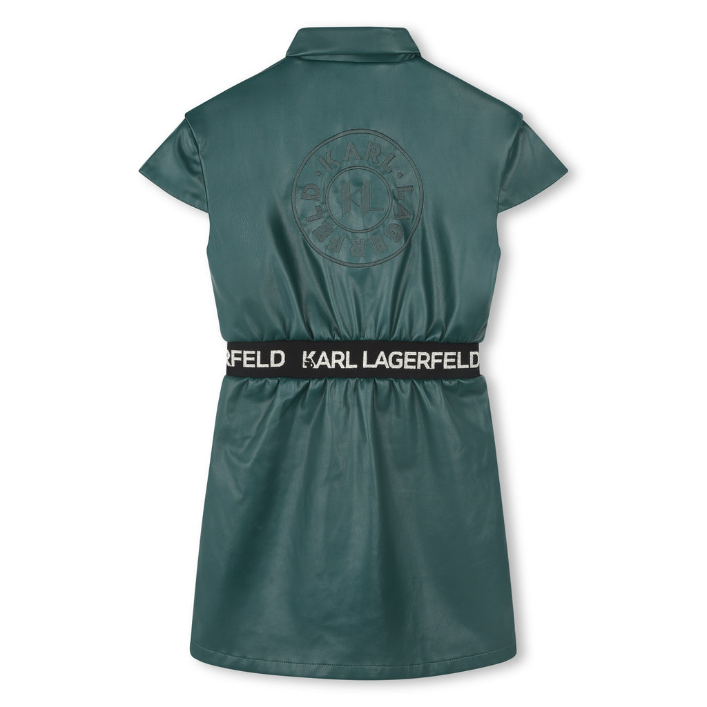 Karl Lagerfeld Faux Leather Dress