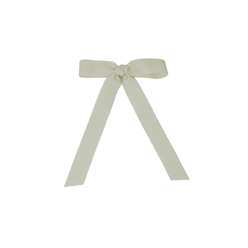 Bandeau Accessories Jellybeanzkids Bandeau Luxe Grosgrain Medium Bow Clip-Cream One Size