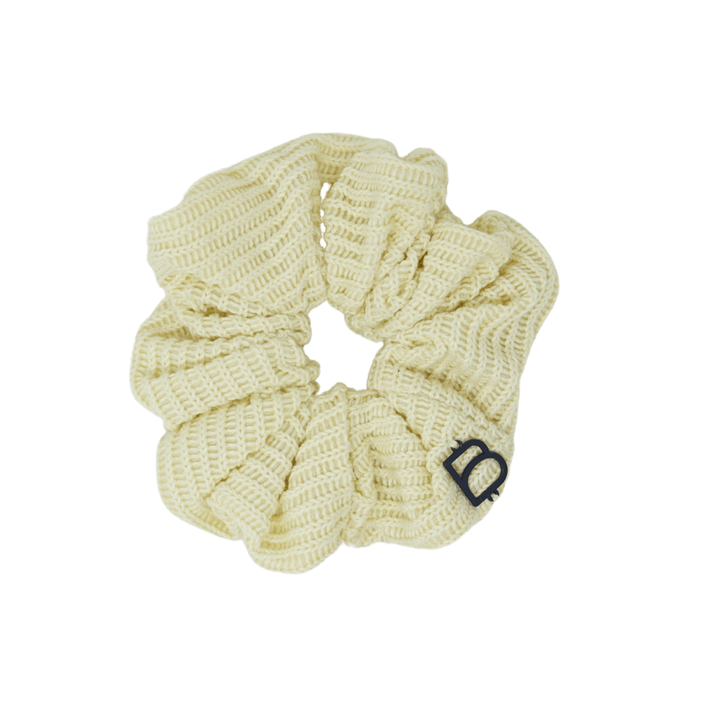 Bandeau Headband Jellybeanzkids Bandeau Soft Sweater Knits Large Scrunchie- Cream OS