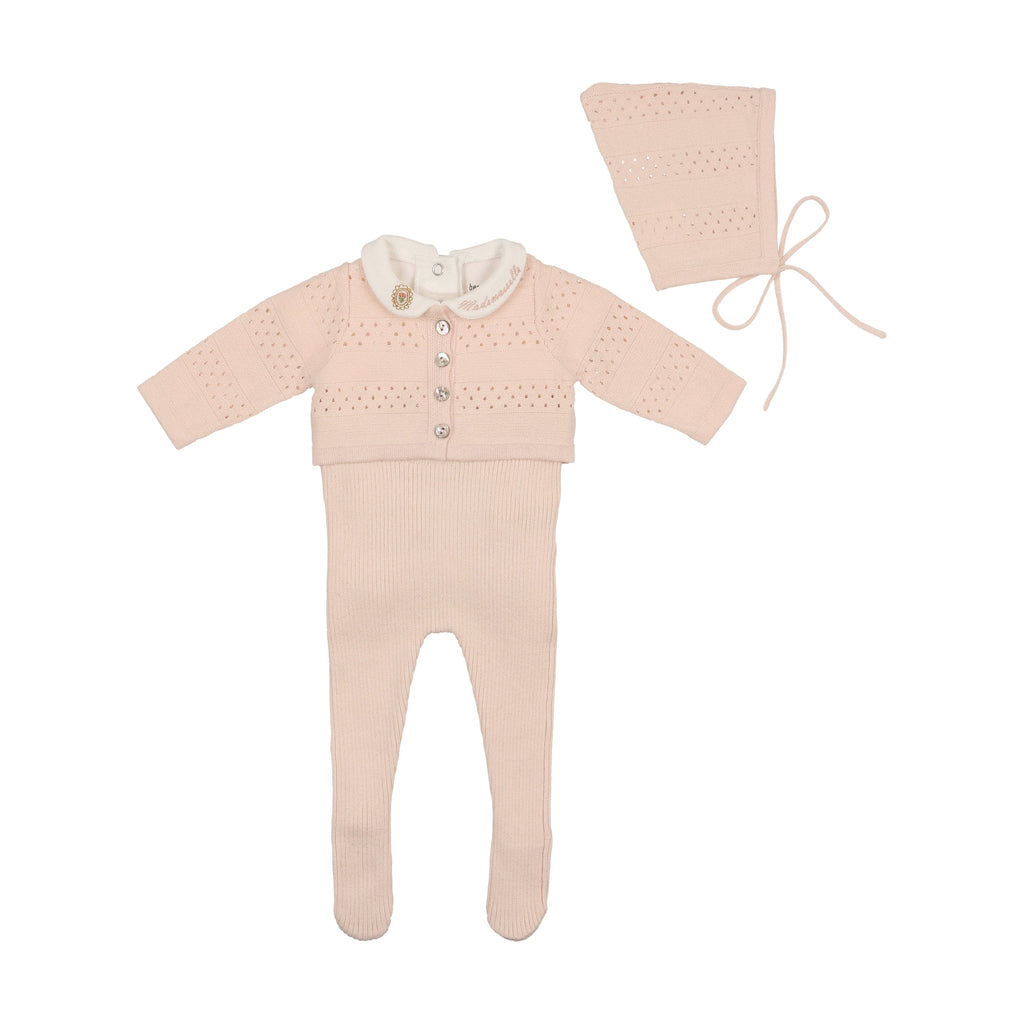 Bee&Dee set Jellybeanzkids Bee & Dee Mademoiselle & Monsieur Ensemble-Pearly Pink