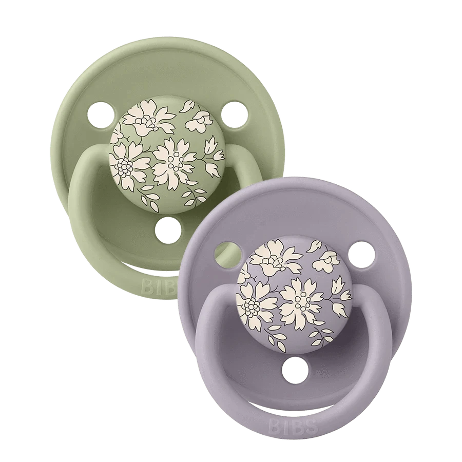 Bibs Accessories Jellybeanzkids BIBS x LIBERTY Capel Natural Rubber Latex Round Paci- Sage Mix OS