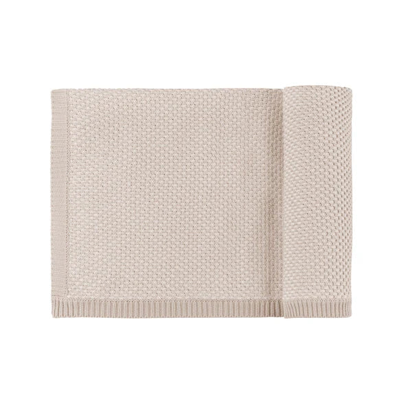 Elys Bubble Knit Collection Blanket - Beige