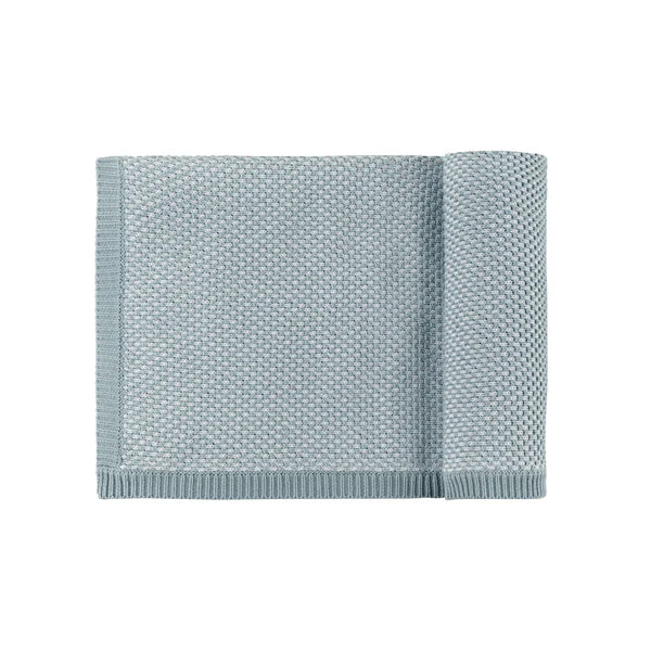 Elys Bubble Knit Collection Blanket - Blue