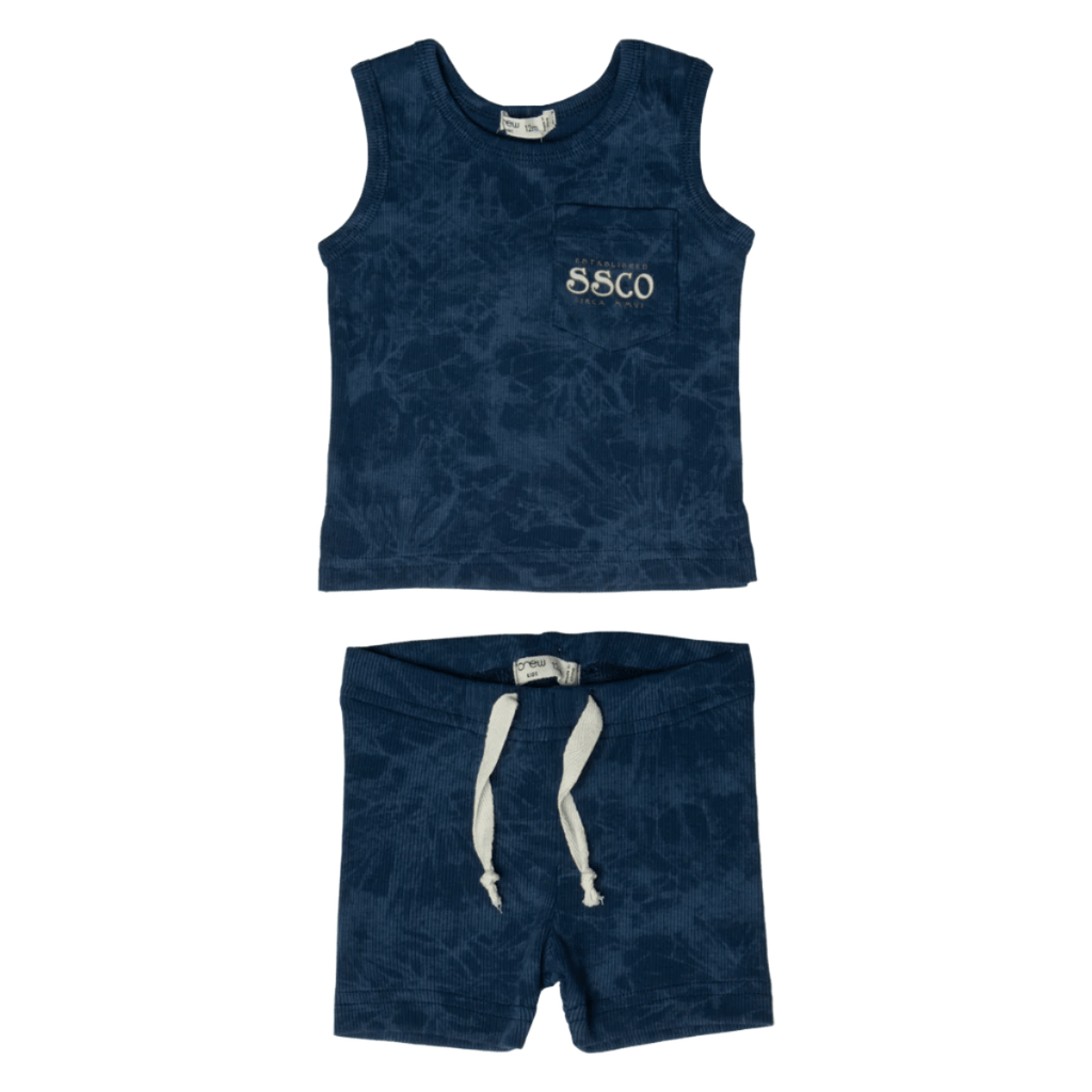 Crew set Jellybeanzkids Crew Ribbed Boys Set