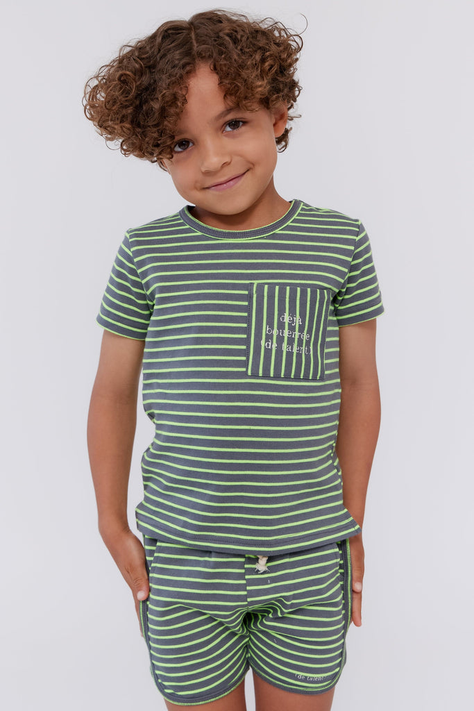 Crew Shorts Jellybeanzkids Crew Neon Stripe Shorts