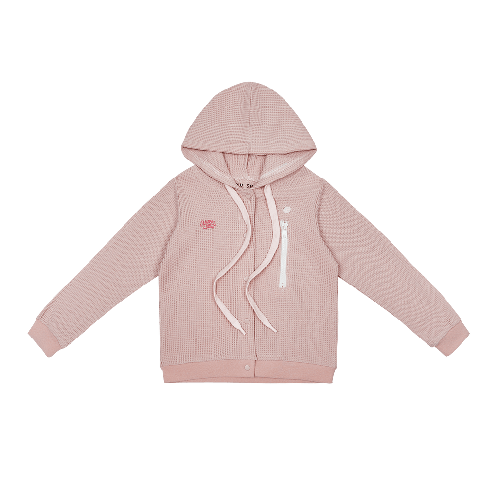 Crew swimwear Jellybeanzkids Crew Waffle Zip Maxi Set- Pink