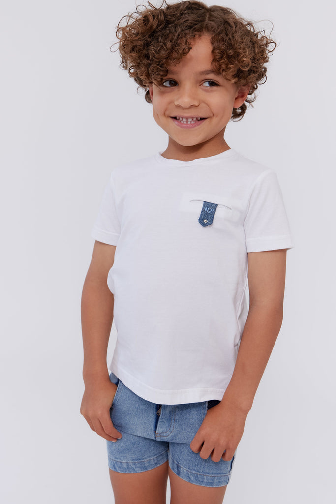 Crew T-shirt Jellybeanzkids Crew Stitch Patch Tee