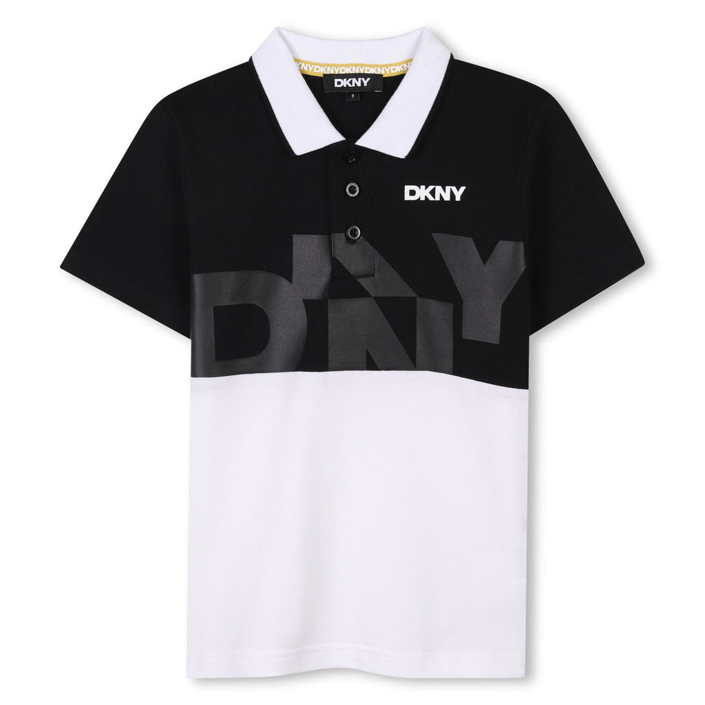 DKNY T-shirt Jellybeanzkids Dkny Boys Polo Shirt-Black